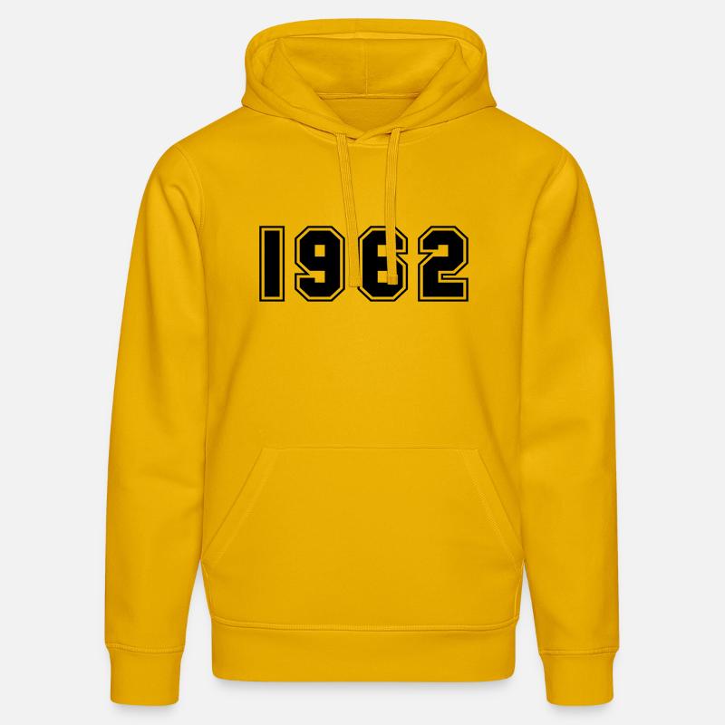1962 - Sweat à capuche bio DRUMMER Stanley/Stella Unisexe - jaune spectre