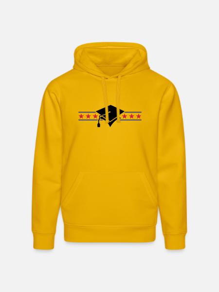 scholar hat / Gelehrtenhut (3c) - Stanley/Stella DRUMMER Unisex Organic Hoodie - spectra yellow
