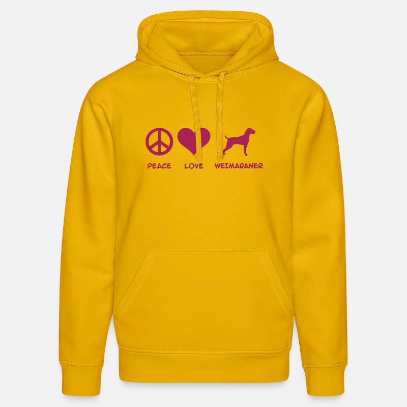 Weimaraner - Sweat à capuche bio DRUMMER Stanley/Stella Unisexe - jaune spectre