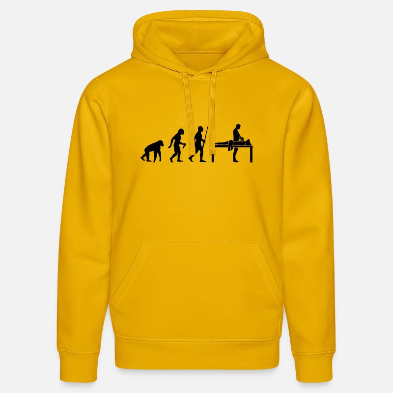 Massage Évolution - Sweat à capuche bio DRUMMER Stanley/Stella Unisexe - jaune spectre