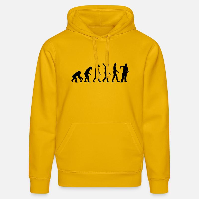 Évolution Rapper - Sweat à capuche bio DRUMMER Stanley/Stella Unisexe - jaune spectre