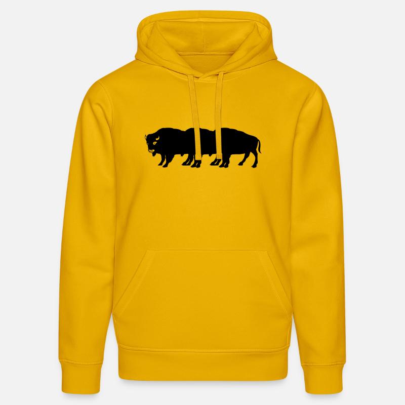 bisons - Sweat à capuche bio DRUMMER Stanley/Stella Unisexe - jaune spectre