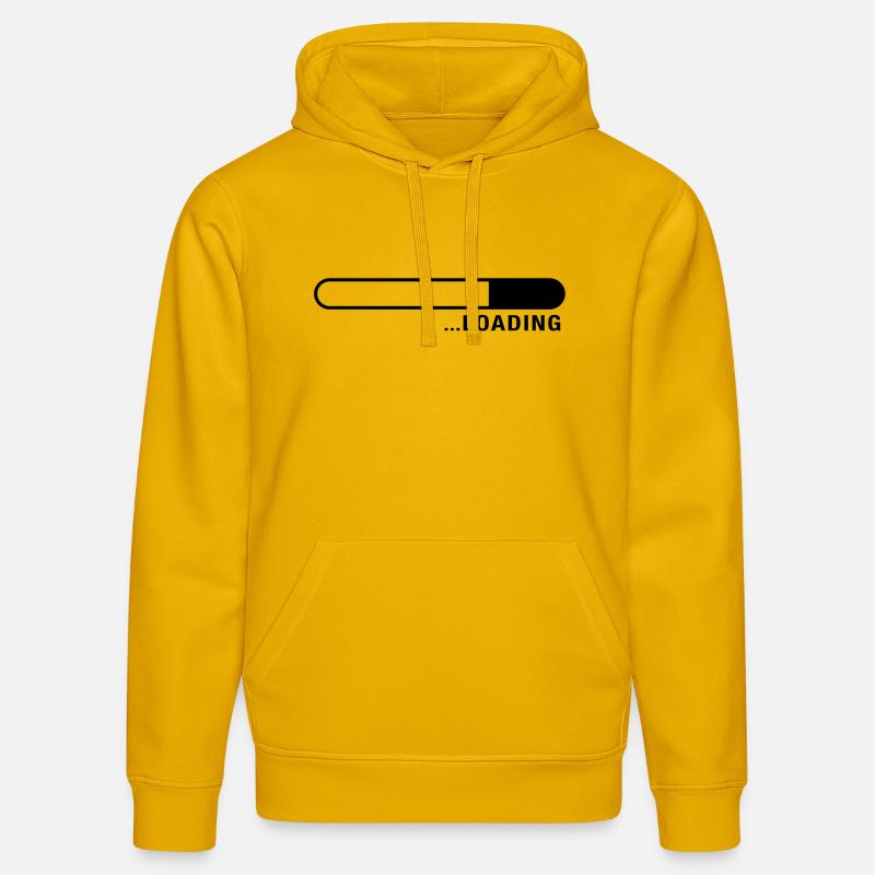 loading_balken_f1_ - Sweat à capuche bio DRUMMER Stanley/Stella Unisexe - jaune spectre