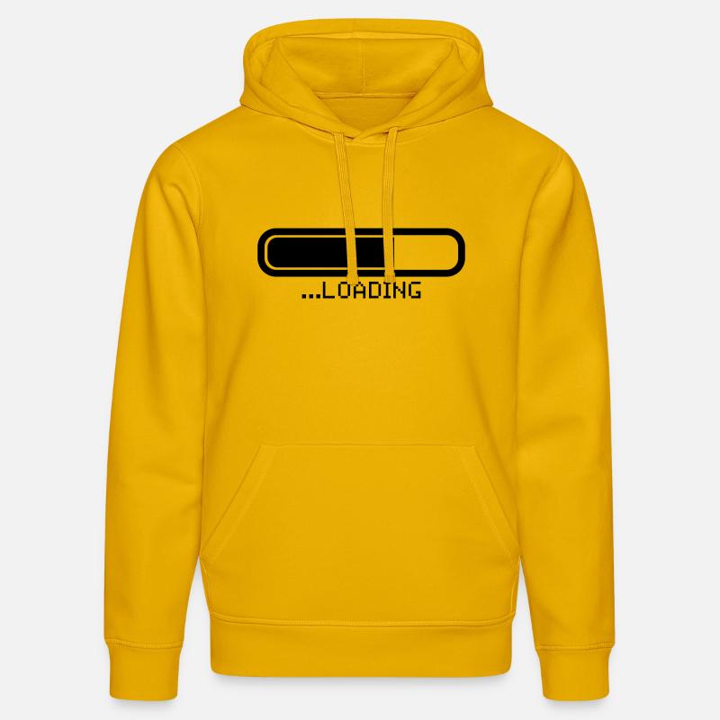 loading_gl1 - Sweat à capuche bio DRUMMER Stanley/Stella Unisexe - jaune spectre