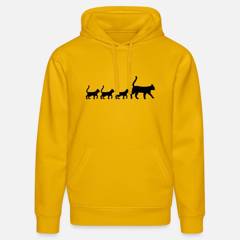 Chat - Sweat à capuche bio DRUMMER Stanley/Stella Unisexe - jaune spectre