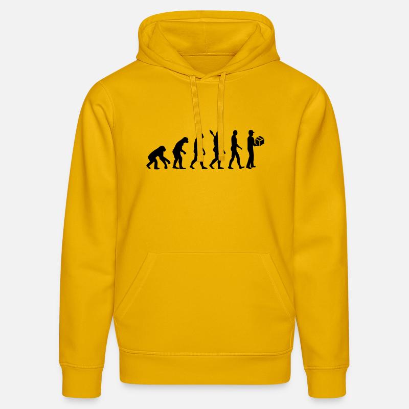 Evolution Messager - Sweat à capuche bio DRUMMER Stanley/Stella Unisexe - jaune spectre