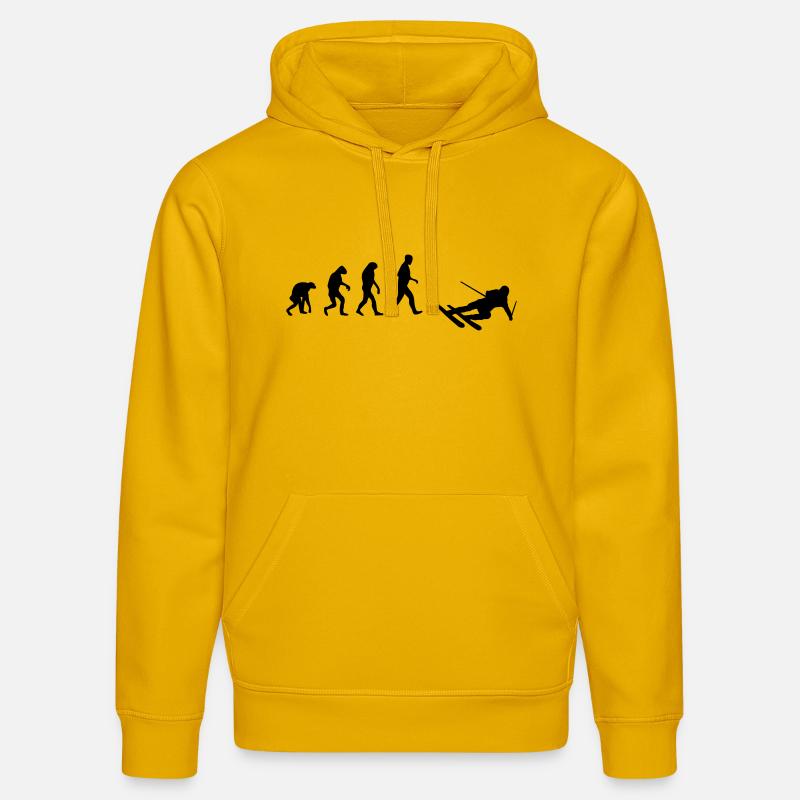 ski evolution - Stanley/Stella Unisex Bio-Hoodie DRUMMER  - Spektralgelb