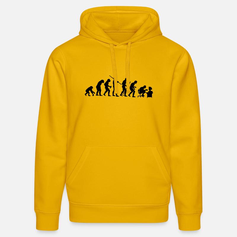 Evolution - Sweat à capuche bio DRUMMER Stanley/Stella Unisexe - jaune spectre