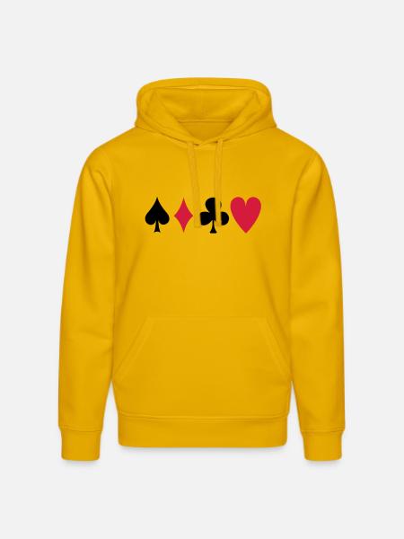 poker - Stanley/Stella Unisex Bio-Hoodie DRUMMER - Spektralgelb