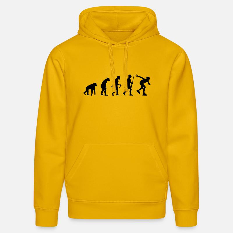Inline Skater Evolution - Stanley/Stella Unisex Bio-Hoodie DRUMMER  - Spektralgelb