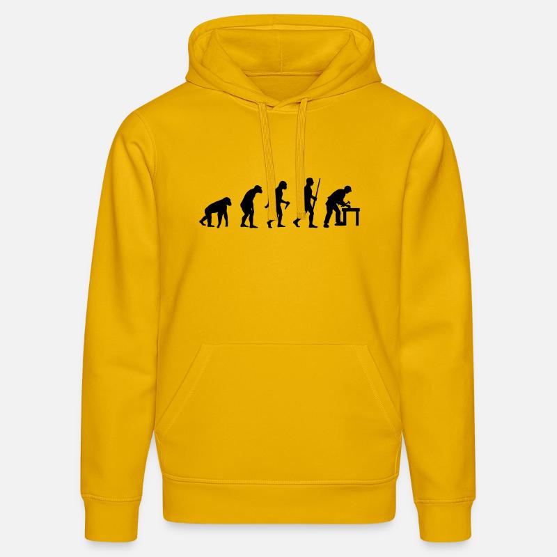 Tischler Evolution - Stanley/Stella Unisex Bio-Hoodie DRUMMER  - Spektralgelb