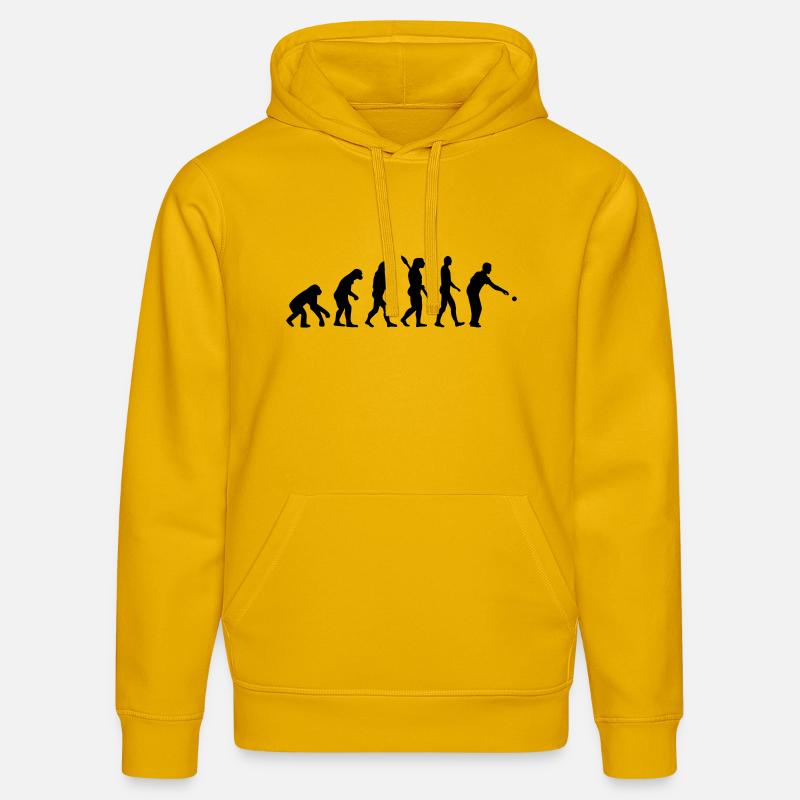 Pétanque Évolution - Sweat à capuche bio DRUMMER Stanley/Stella Unisexe - jaune spectre