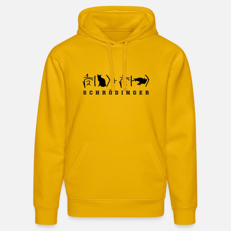 Chat de Schrödinger - Sweat à capuche bio DRUMMER Stanley/Stella Unisexe - jaune spectre