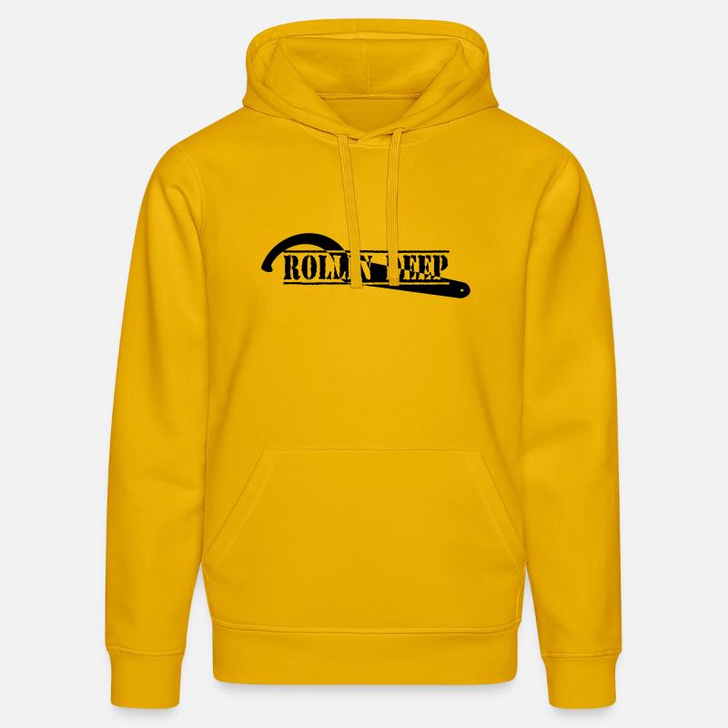 ROLLI DEEP - Sweat à capuche bio DRUMMER Stanley/Stella Unisexe - jaune spectre