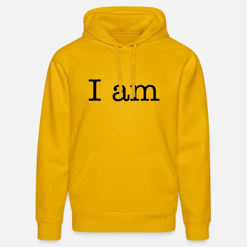 I am - Sweat à capuche bio DRUMMER Stanley/Stella Unisexe - jaune spectre
