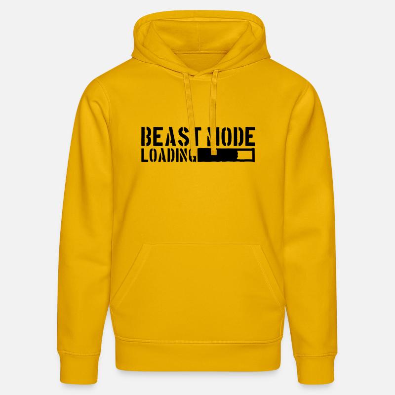 Beast Mode Loading Power - Stanley/Stella Unisex Bio-Hoodie DRUMMER  - Spektralgelb