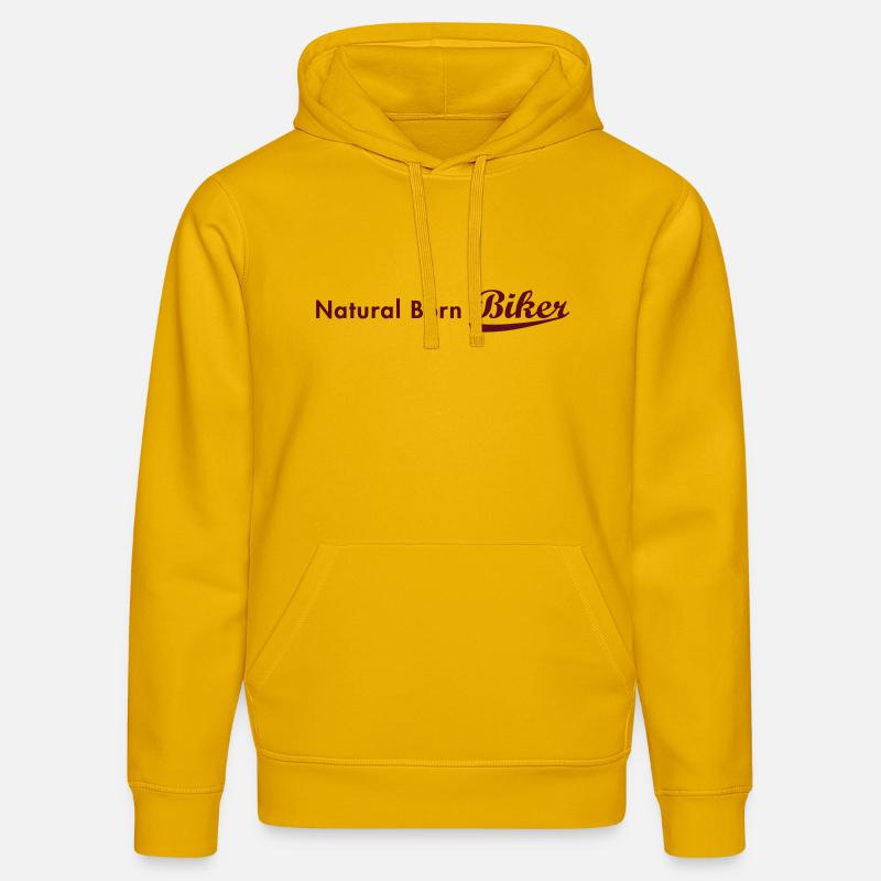 evolution_biker - Sweat à capuche bio DRUMMER Stanley/Stella Unisexe - jaune spectre