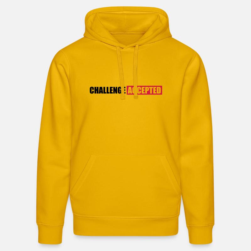 Contester le texte accepté Design - Sweat à capuche bio DRUMMER Stanley/Stella Unisexe - jaune spectre