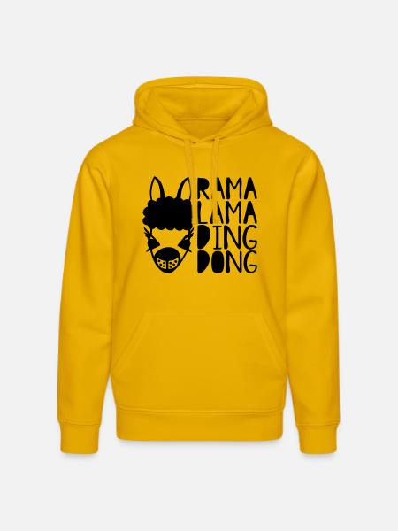 rama lama ding dong - Stanley/Stella DRUMMER Unisex Organic Hoodie - spectra yellow