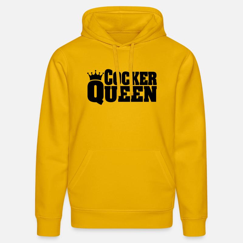 COCKER QUEEN Cocker - Sweat à capuche bio DRUMMER Stanley/Stella Unisexe - jaune spectre