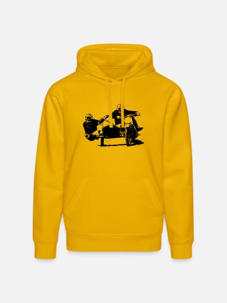 Sidecar Moto Cross - Stanley/Stella Unisex Bio-Hoodie DRUMMER - Spektralgelb