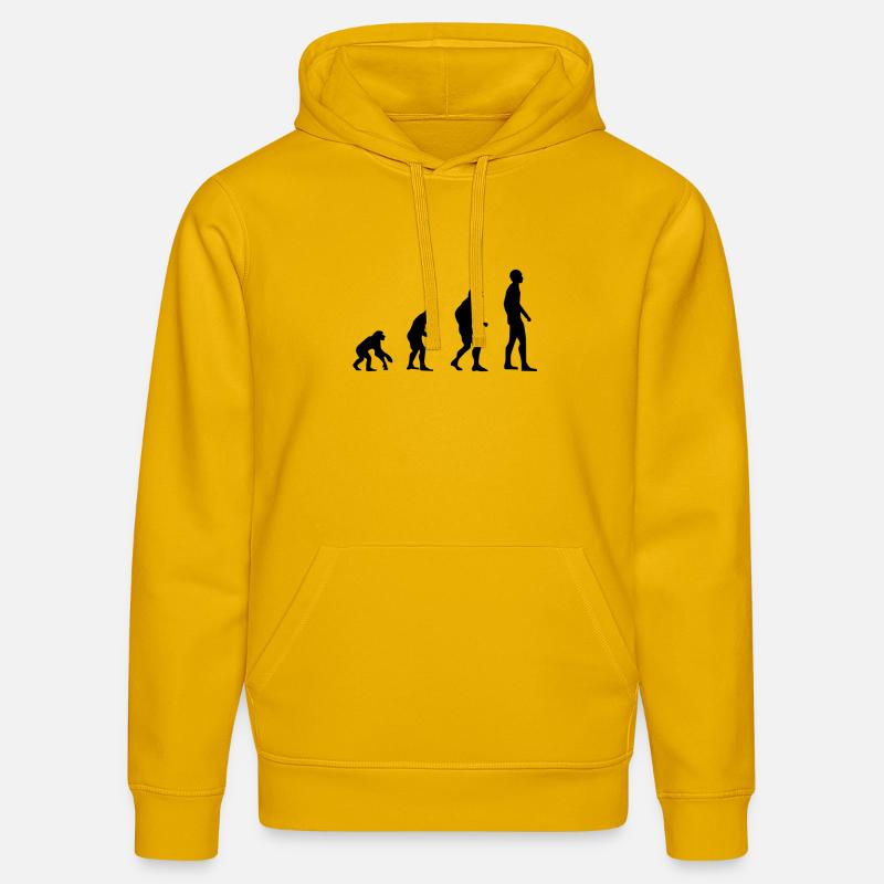 évolution - Sweat à capuche bio DRUMMER Stanley/Stella Unisexe - jaune spectre