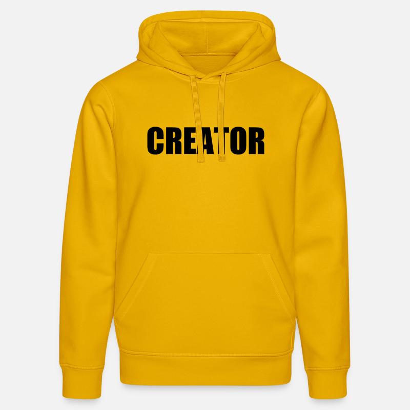 Creator - Sweat à capuche bio DRUMMER Stanley/Stella Unisexe - jaune spectre