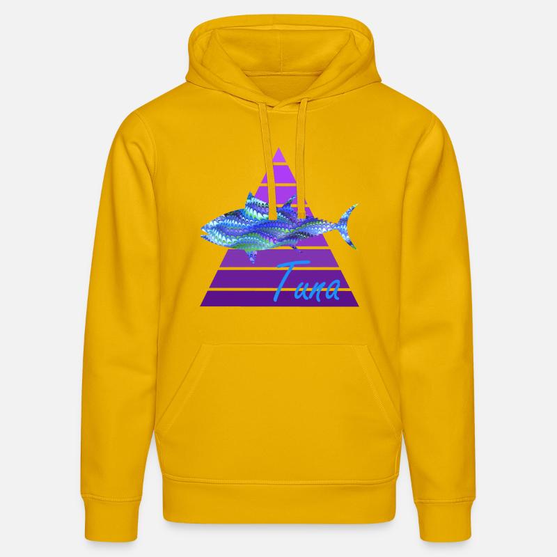 thon e 103 - Sweat à capuche bio DRUMMER Stanley/Stella Unisexe - jaune spectre