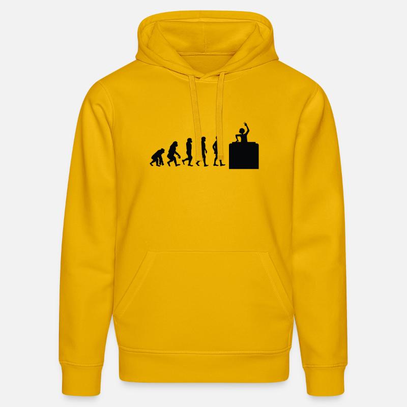 DJ évolution - Sweat à capuche bio DRUMMER Stanley/Stella Unisexe - jaune spectre