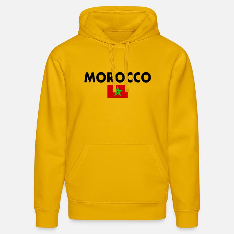 Marruecos - Sudadera con capucha ecológica unisex DRUMMER de Stanley/Stella - amarillo espectral