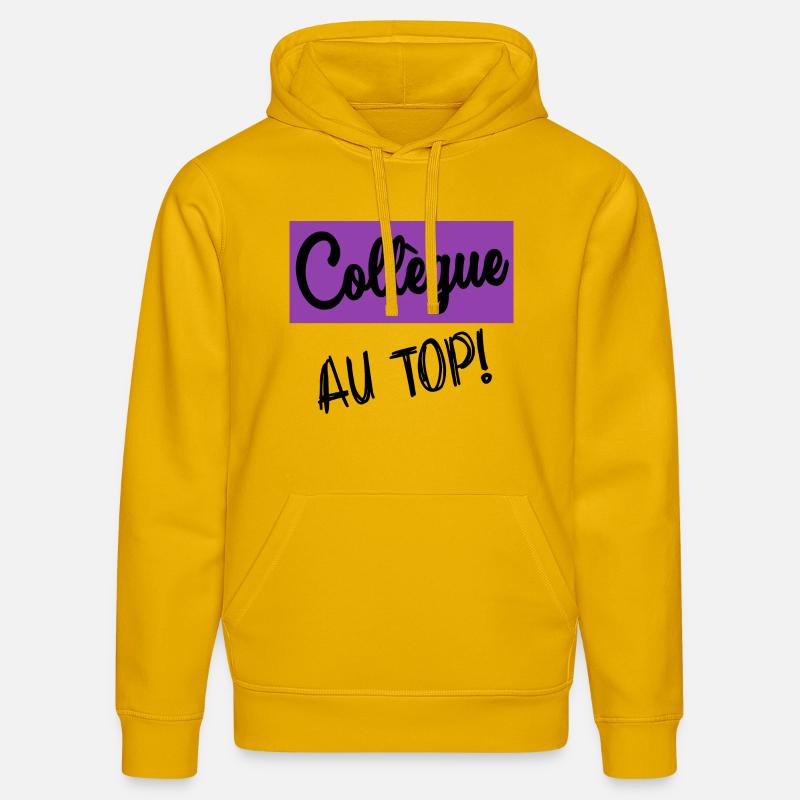 RETRAITE. RETRAITE. RETRAITEE. RETRAITE - Sweat à capuche bio DRUMMER Stanley/Stella Unisexe - jaune spectre