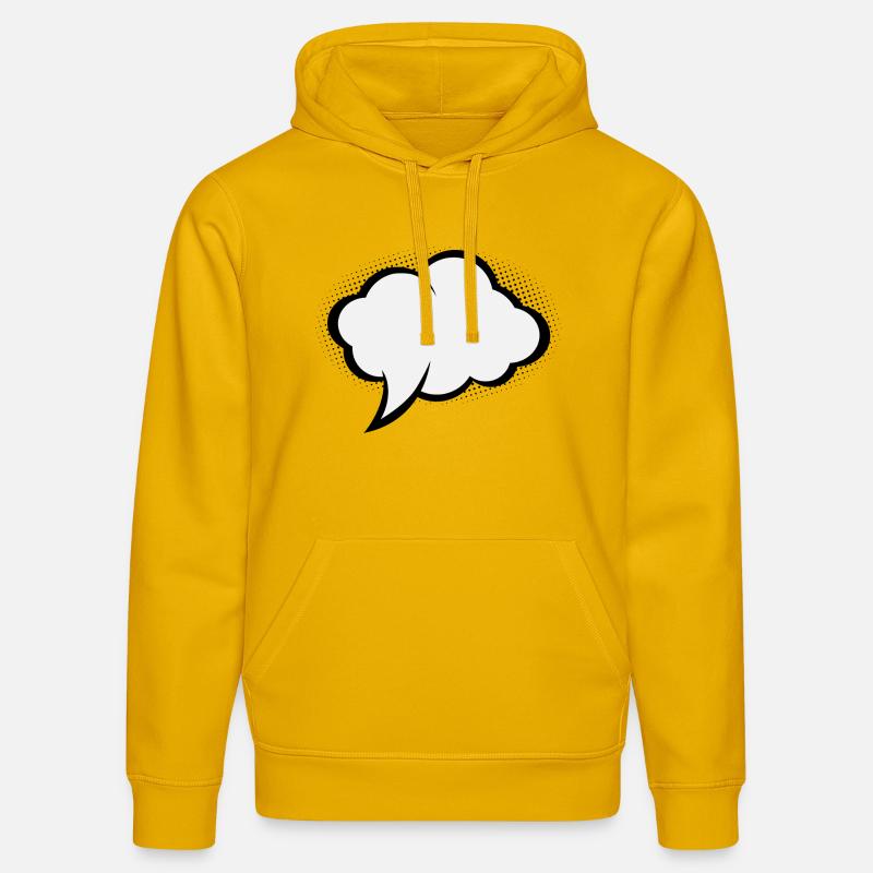 Comic Sprechblase - Stanley/Stella Unisex Bio-Hoodie DRUMMER  - Spektralgelb