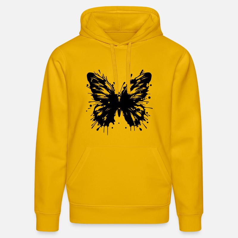 Papillon - Sweat à capuche bio DRUMMER Stanley/Stella Unisexe - jaune spectre