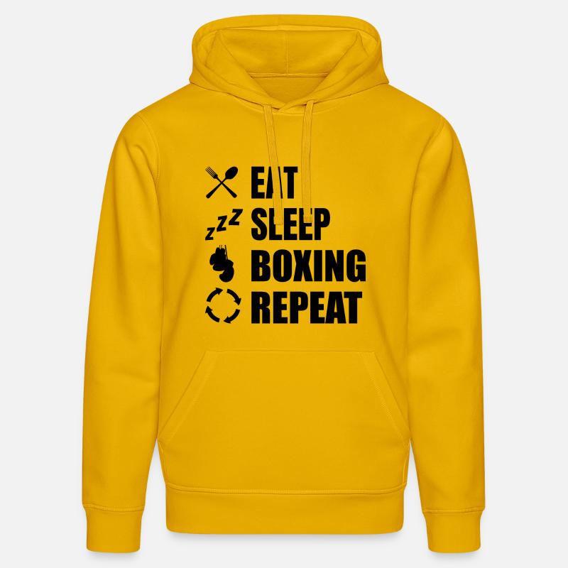 Routine de boxe - Sweat à capuche bio DRUMMER Stanley/Stella Unisexe - jaune spectre