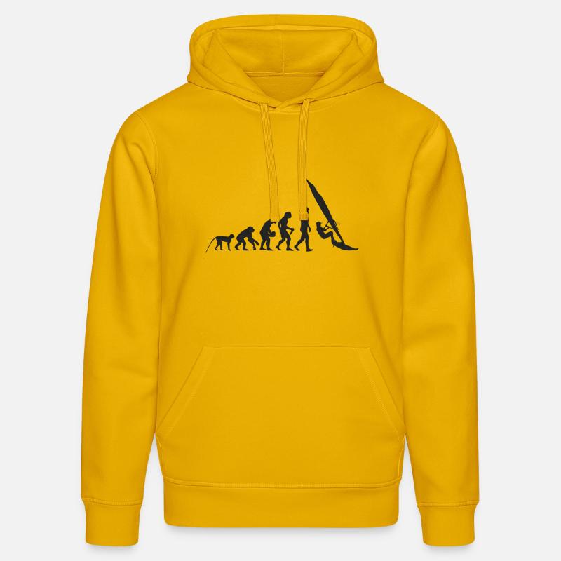 Evolution Windsurfing - Sweat à capuche bio DRUMMER Stanley/Stella Unisexe - jaune spectre