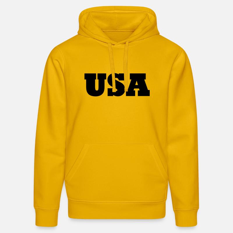 États-Unis - Sweat à capuche bio DRUMMER Stanley/Stella Unisexe - jaune spectre