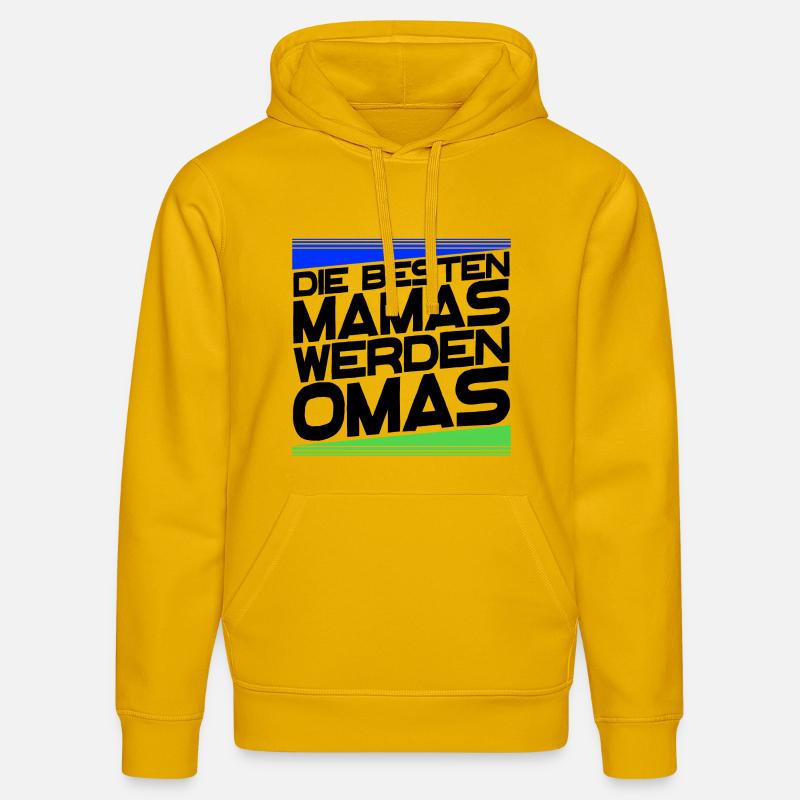 Gratulation Oma Statement Großmutter Alles Gute - Stanley/Stella Unisex Bio-Hoodie DRUMMER  - Spektralgelb