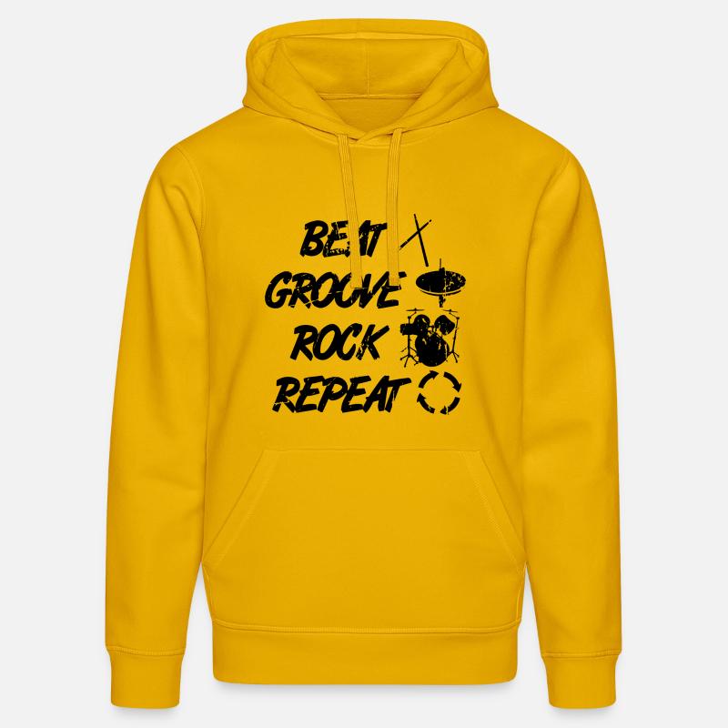 Percussion Techniques - Sweat à capuche bio DRUMMER Stanley/Stella Unisexe - jaune spectre