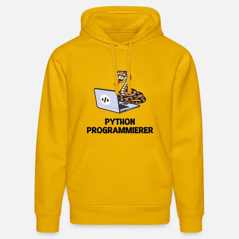 Programmierer Computer Code Developer Statement - Stanley/Stella Unisex Bio-Hoodie DRUMMER  - Spektralgelb