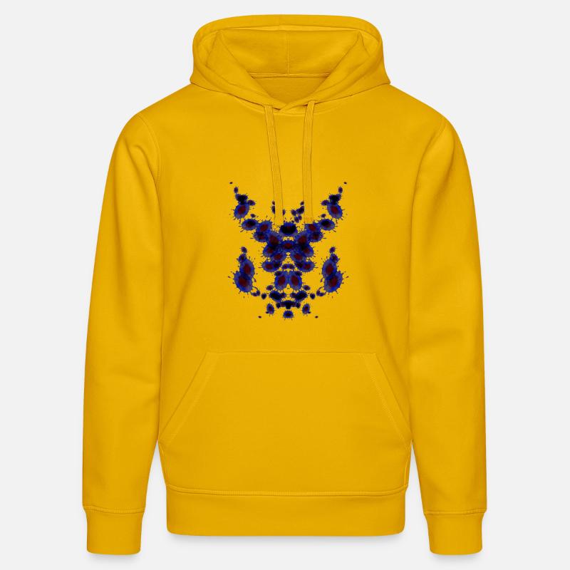 Pipe Echecs Bleu - Sweat à capuche bio DRUMMER Stanley/Stella Unisexe - jaune spectre