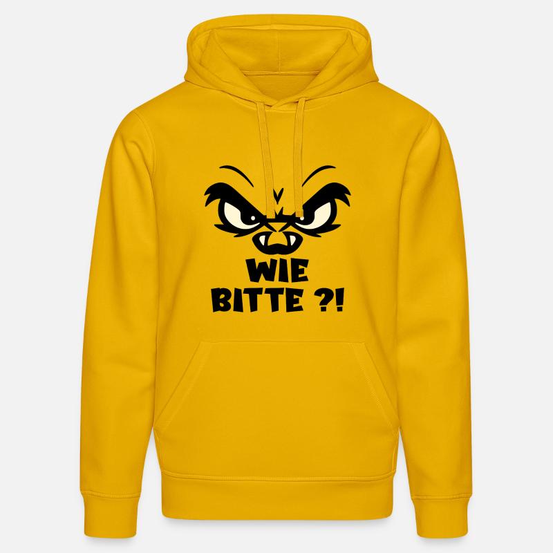 Comme je vous en prie d’exprimer - Sweat à capuche bio DRUMMER Stanley/Stella Unisexe - jaune spectre