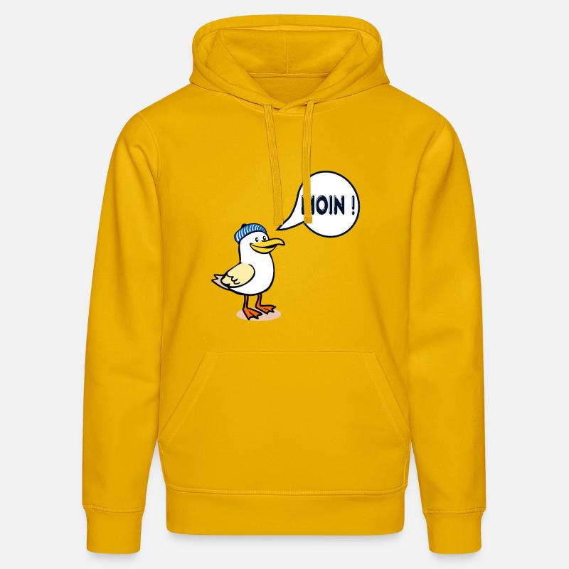 Mouette de Hambourg Moin de Hambourg - Sweat à capuche bio DRUMMER Stanley/Stella Unisexe - jaune spectre