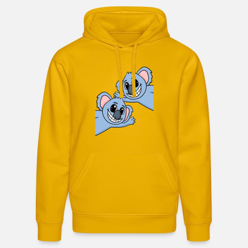 Koala Koalas - Sweat à capuche bio DRUMMER Stanley/Stella Unisexe - jaune spectre