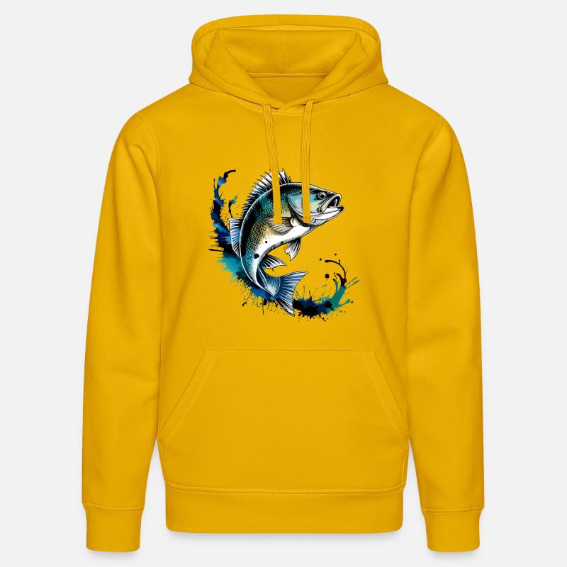 Conception de perchoirs - Sweat à capuche bio DRUMMER Stanley/Stella Unisexe - jaune spectre