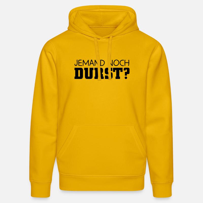 Jemand noch Durst - Stanley/Stella Unisex Bio-Hoodie DRUMMER  - Spektralgelb