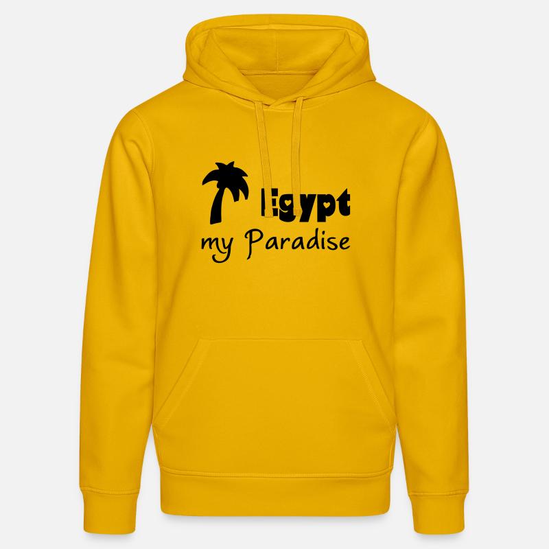 Egypt Paradise cadeau egypte vacances - Sweat à capuche bio DRUMMER Stanley/Stella Unisexe - jaune spectre