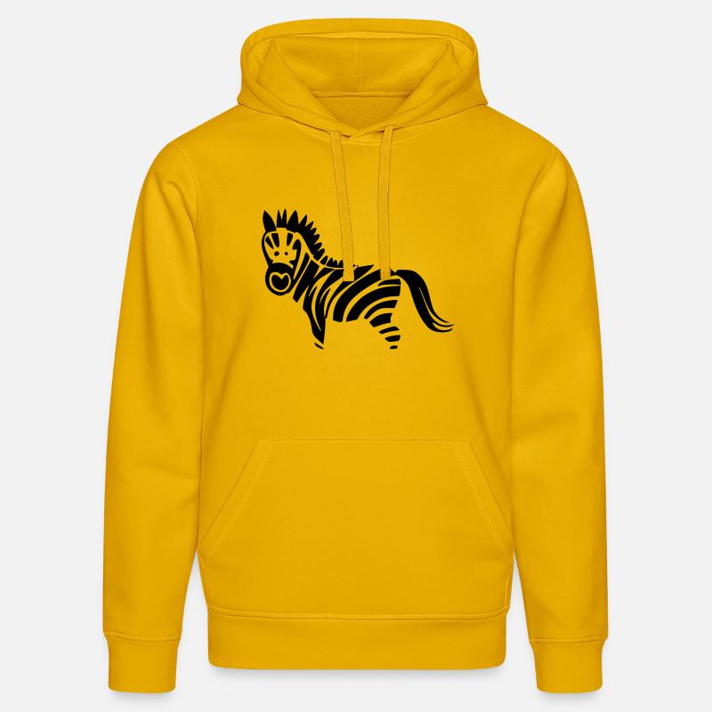 Zebra - Sweat à capuche bio DRUMMER Stanley/Stella Unisexe - jaune spectre