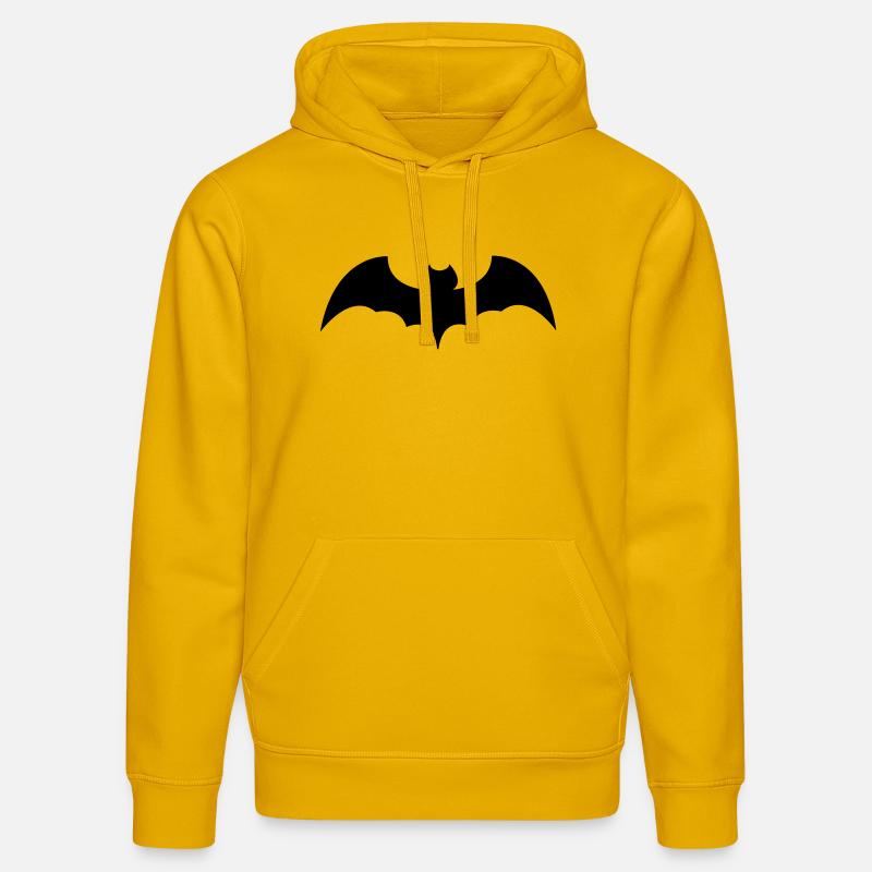 chauve-souris - Sweat à capuche bio DRUMMER Stanley/Stella Unisexe - jaune spectre