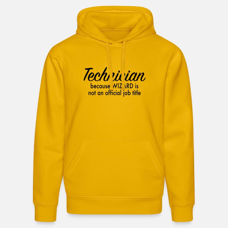 Techniciens - Sweat à capuche bio DRUMMER Stanley/Stella Unisexe - jaune spectre