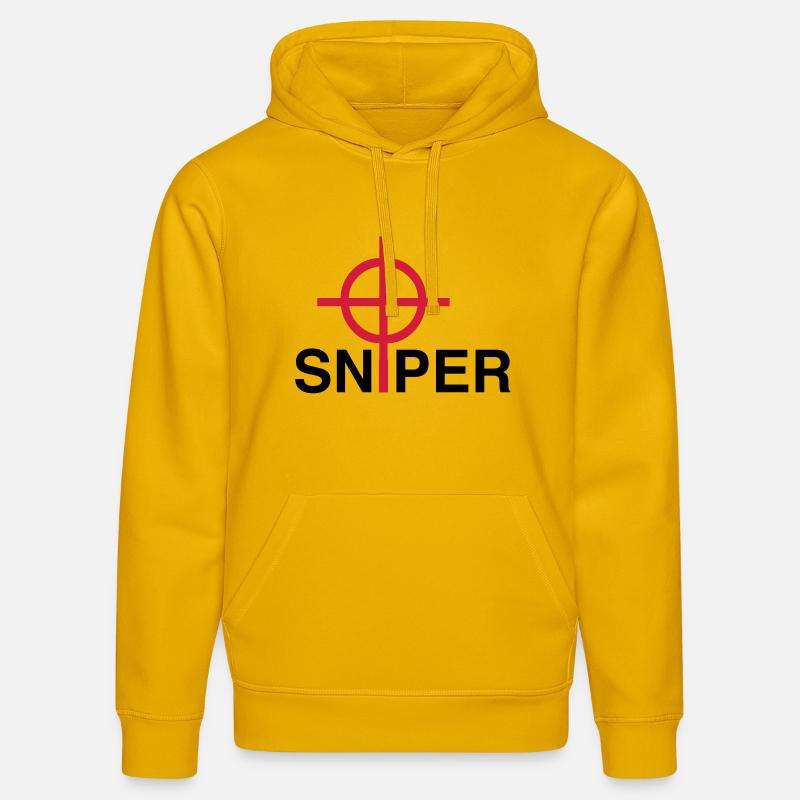 Sniper - Sweat à capuche bio DRUMMER Stanley/Stella Unisexe - jaune spectre